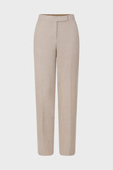 NALA SAND ELASTICATED SLIM FIT TROUSERS