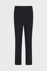 NEA BLACK ELASTICATED SLIM TROUSERS