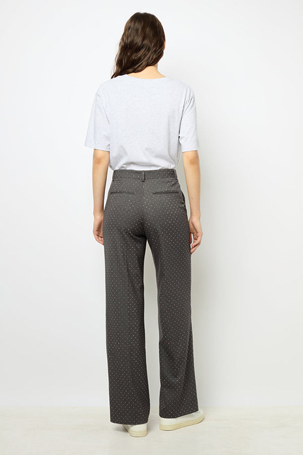 DALI RHINESTONE STRAIGHT CUT TROUSERS