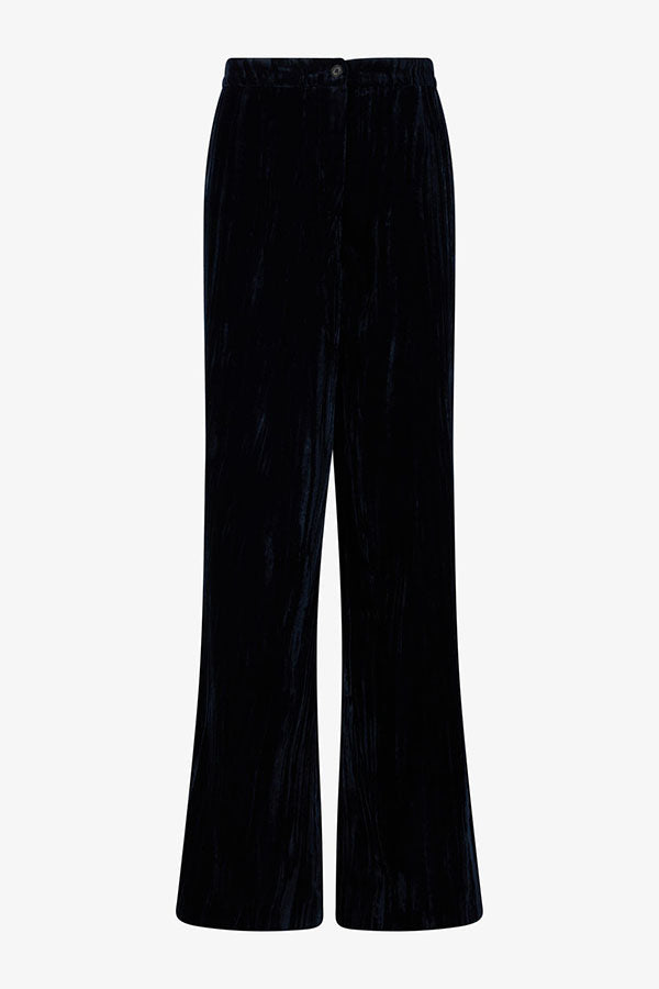 NORIA WIDE LEG VELVET TROUSERS