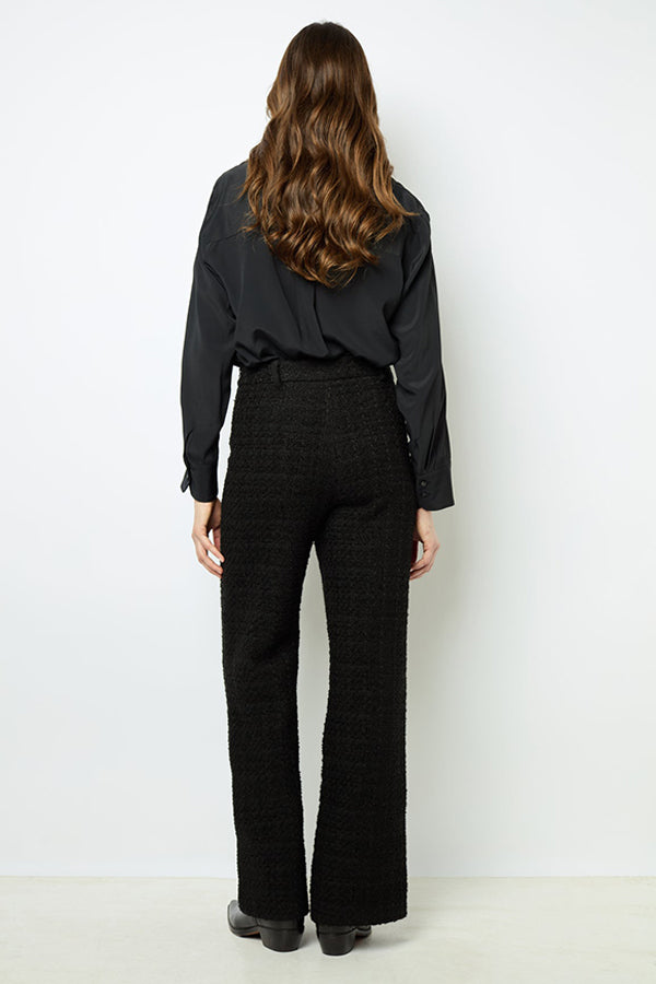 NADINE WIDE LEG TWEED TROUSERS