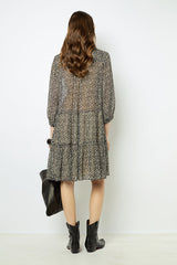 SOLVENN PRINT MINI DRESS