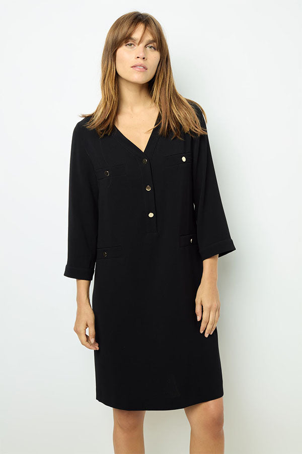 SIDONIE BLACK MINI DRESS