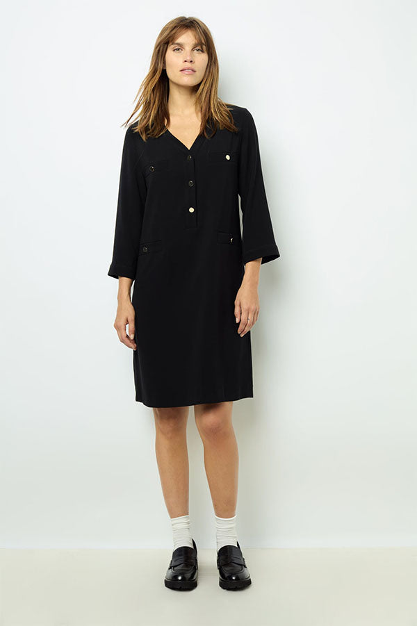 SIDONIE BLACK MINI DRESS – Espace S