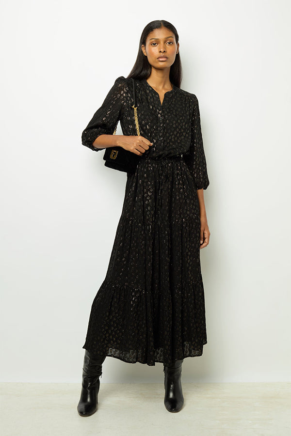 STEPHY LUREX MAXI DRESS