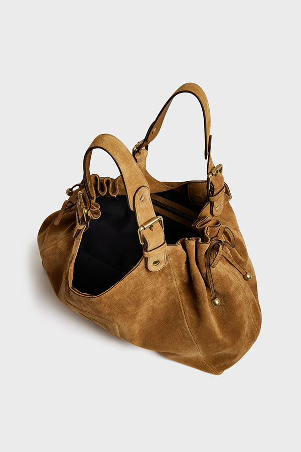 CHIARA LEATHER VELVET BAG