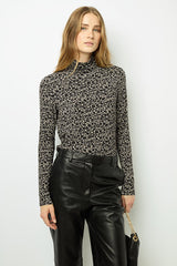 AURELIE FLORAL TURTLENECK SWEATER