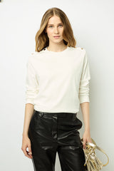 AUDELIE COTTON LONG SLEEVE TSHIRT