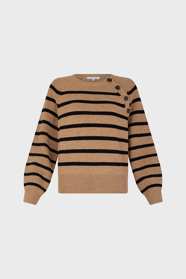 JENNA CONTRASTING STRIPE SWEATER