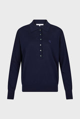 JENNY FINE WOOL POLO SHIRT