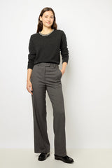 JOCELYNE BLACK WOOL JEWEL SWEATER