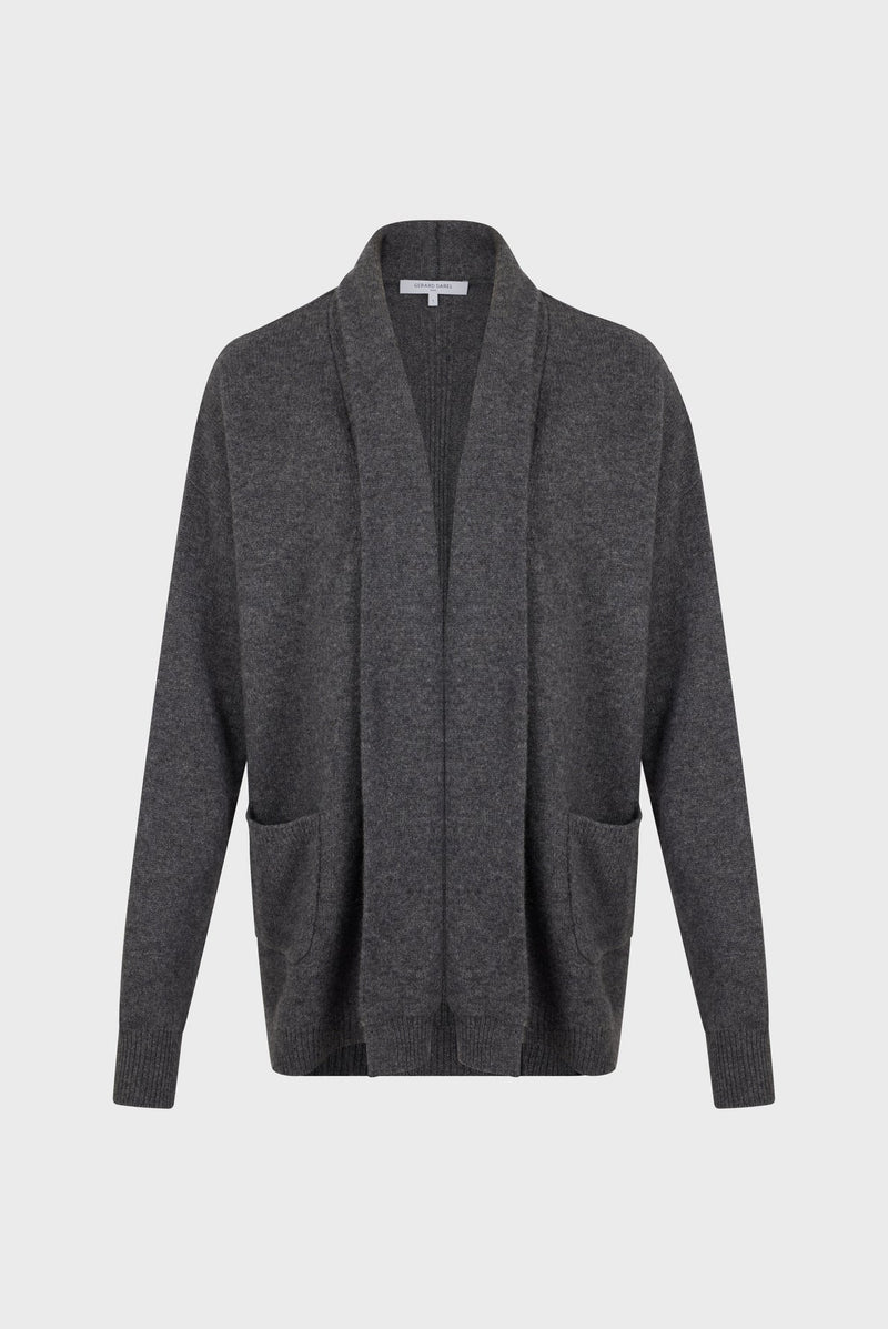 JOHANA GREY OPEN CASHMERE CARDIGAN