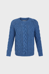 JORDANA BLUE TWISTED SWEATER