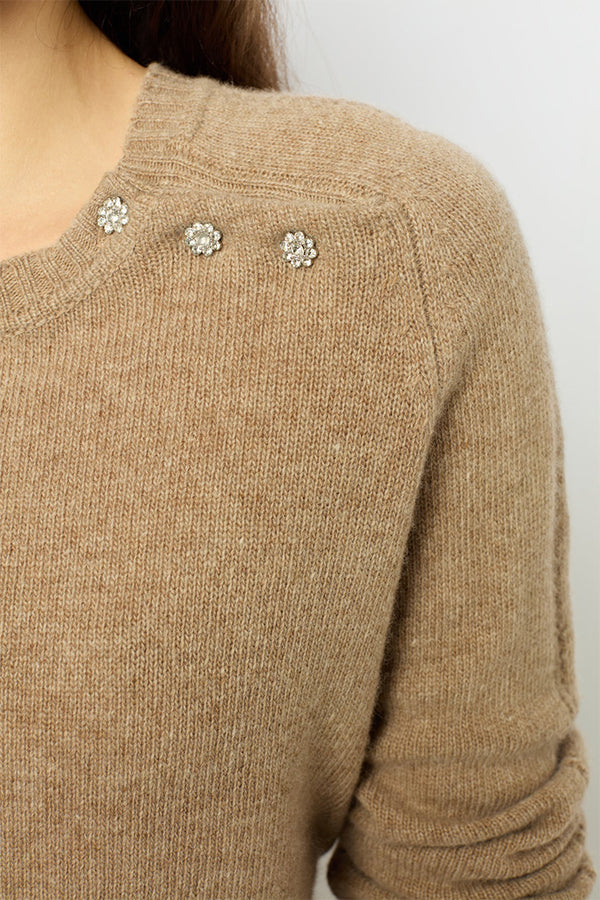 JOLENE WOOL RHINESTONE SWEATER