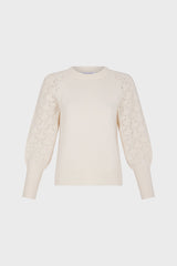 JOELYNE OPENWORK SLEEVES PULLOVER