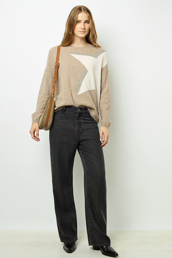 JANELA STAR CASHMERE SWEATER