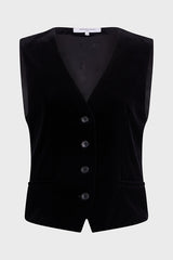 MAIA VELVET SLEEVELESS JACKET