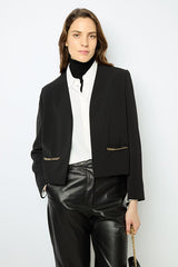 MIRIELLE GOLD CHAINS BLACK JACKET