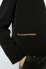 MIRIELLE GOLD CHAINS BLACK JACKET