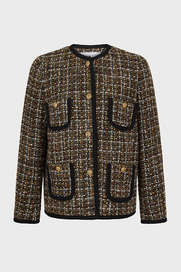 MARGAUX BRAID TWEED JACKET