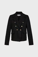 MYLA BREASTED DOUBLE TWEED BLAZER