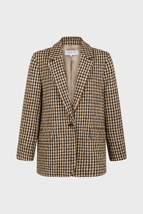 MANUELLE WIDE CHECK JACKET