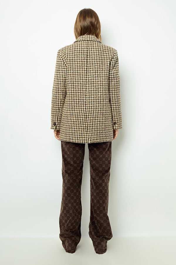 MANUELLE WIDE CHECK JACKET