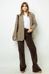 MANUELLE WIDE CHECK JACKET