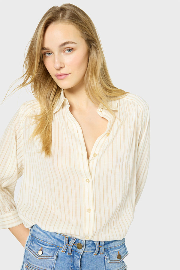 UDYANA WIDE SLEEVE STRIPED SHIRT