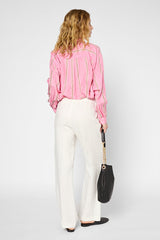 UZZANA STRIPED SILK SHIRT