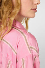 UZZANA STRIPED SILK SHIRT