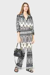 URNA GRAPHIC PATTERN BLOUSE