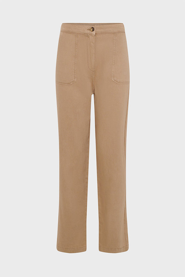 LYSEE COTTON LINEN STRAIGHT TROUSERS