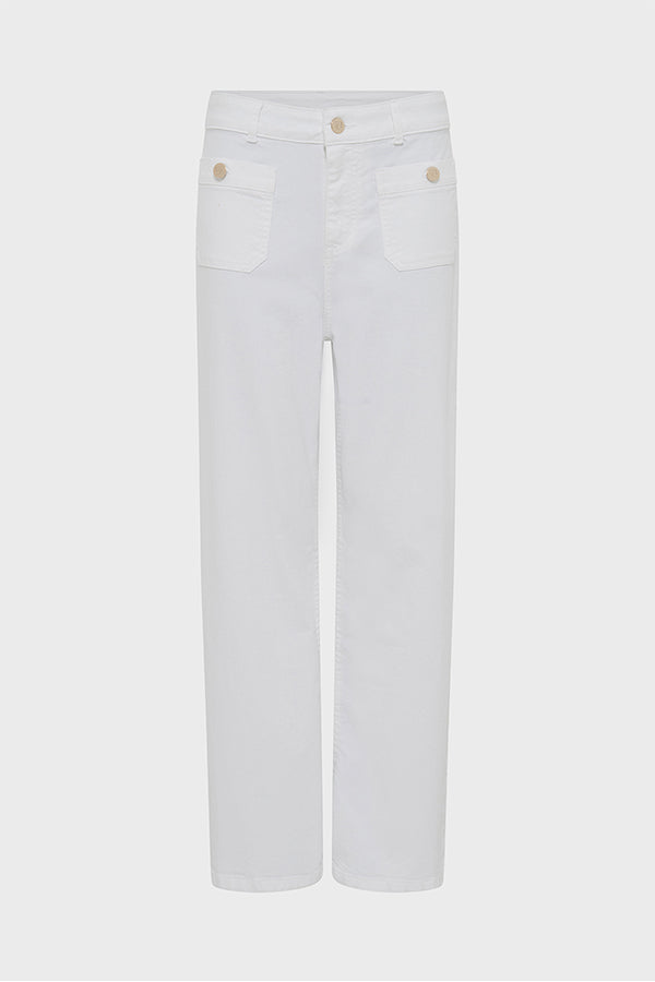 LIDA WHITE STRAIGHT JEANS