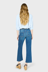 LENOR BUCKLED STRAIGHT JEANS