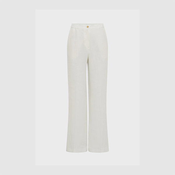 LENE WIDE LEG LINEN TROUSERS