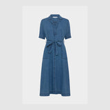 PAHOLA JEANS-STYLE LINEN DRESS
