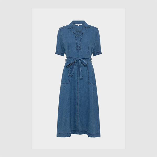 PAHOLA JEANS-STYLE LINEN DRESS