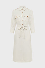 PAULINA LINEN SHIRT DRESS
