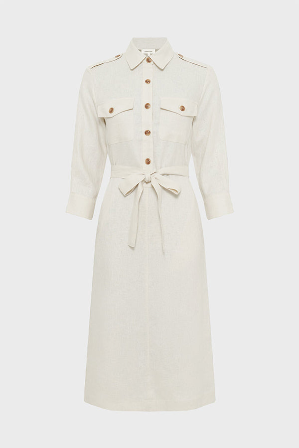 PAULINA LINEN SHIRT DRESS