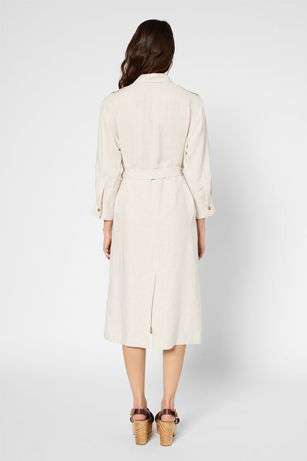 PAULINA LINEN SHIRT DRESS