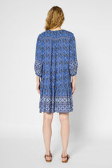 POMELINE ETHNIC STRAIGHT MINI DRESS