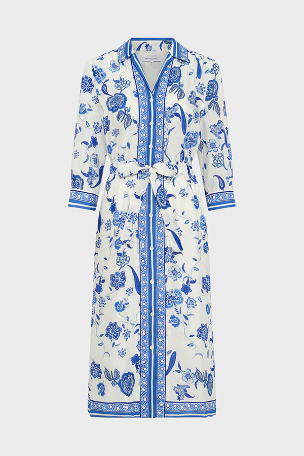 POLETTE LINEN BLEND LONG DRESS