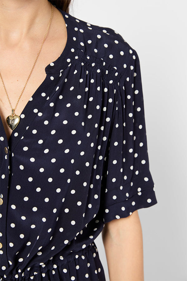 POPELINE POLKA DOT DRESS
