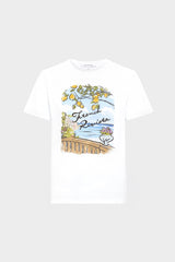 GRACIE SCREEN-PRINTED COTTON T-SHIRT