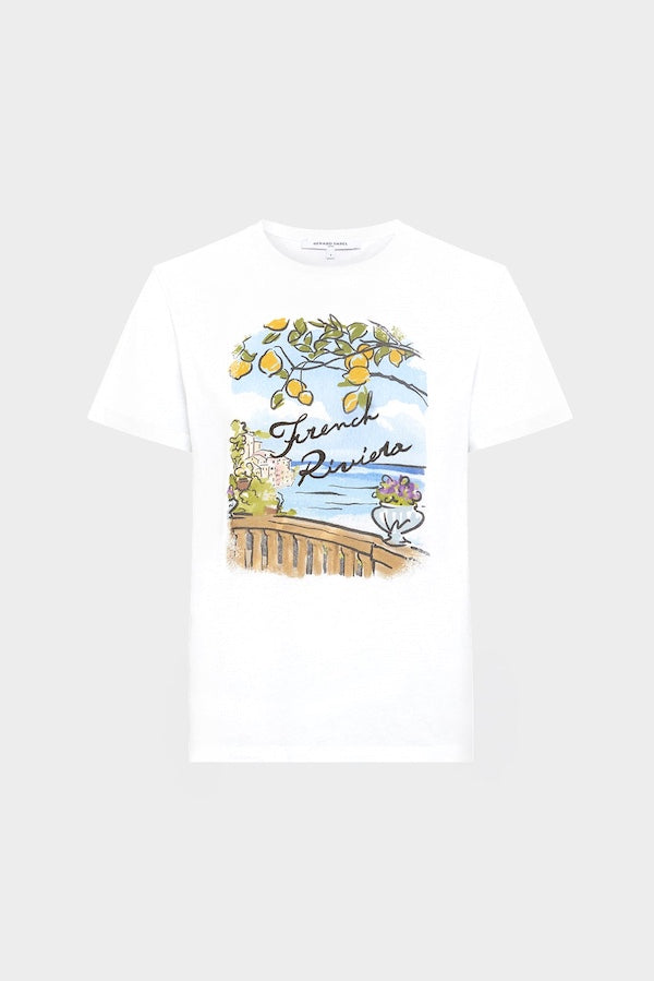 GRACIE SCREEN-PRINTED COTTON T-SHIRT