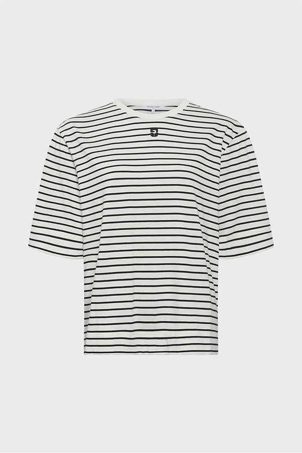 GHISLAINE LOOSE STRIPED COTTON T-SHIRT