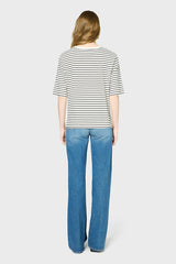 GHISLAINE LOOSE STRIPED COTTON T-SHIRT