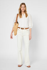 GIULIETTA PLEATED SLEEVES COTTON SHIRT