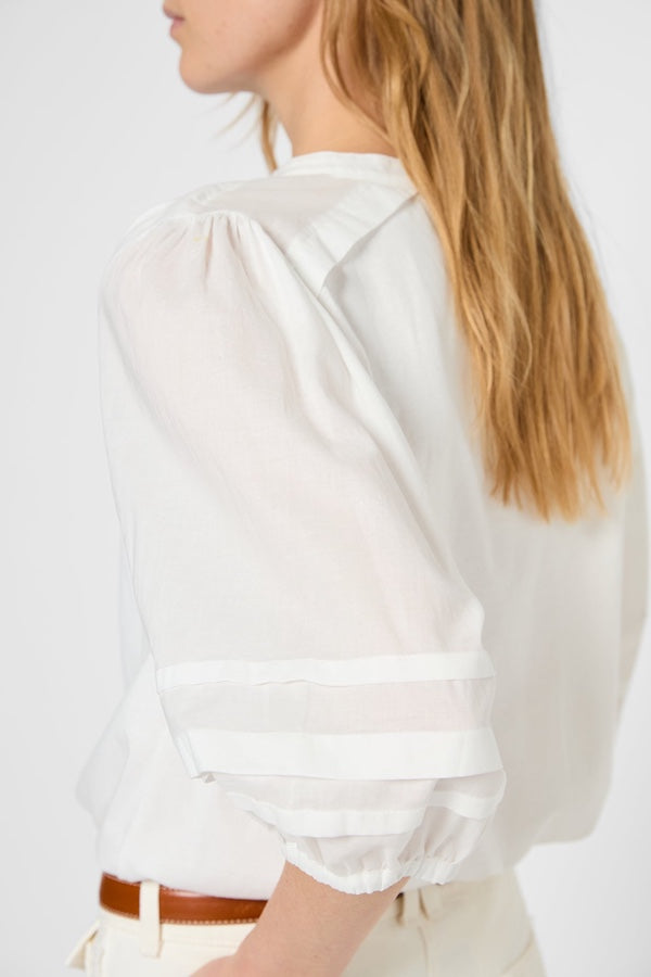 GIULIETTA PLEATED SLEEVES COTTON SHIRT